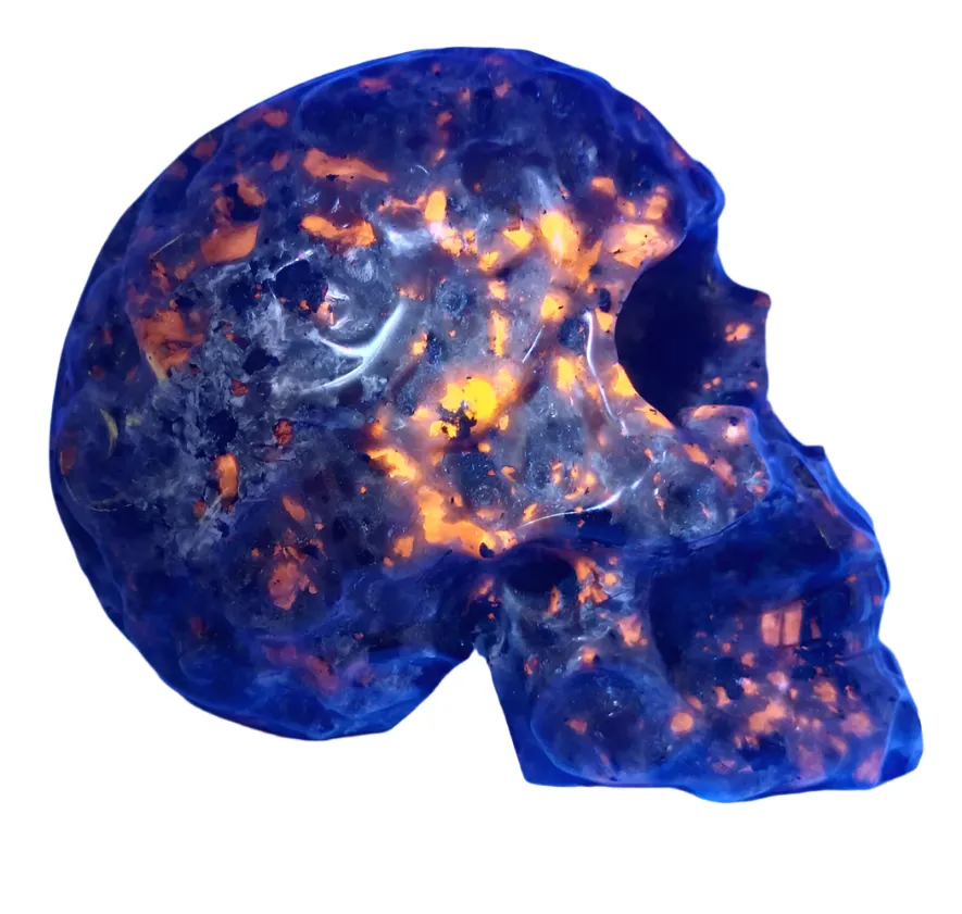 574G Yooperlite Crystal Skull