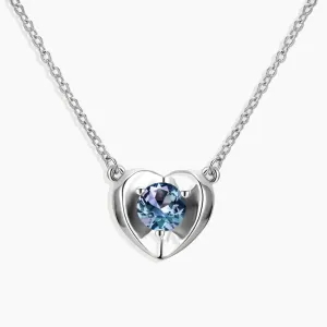 Alexandrite Heart Pendant Necklace in Sterling Silver - Irosk Australia®