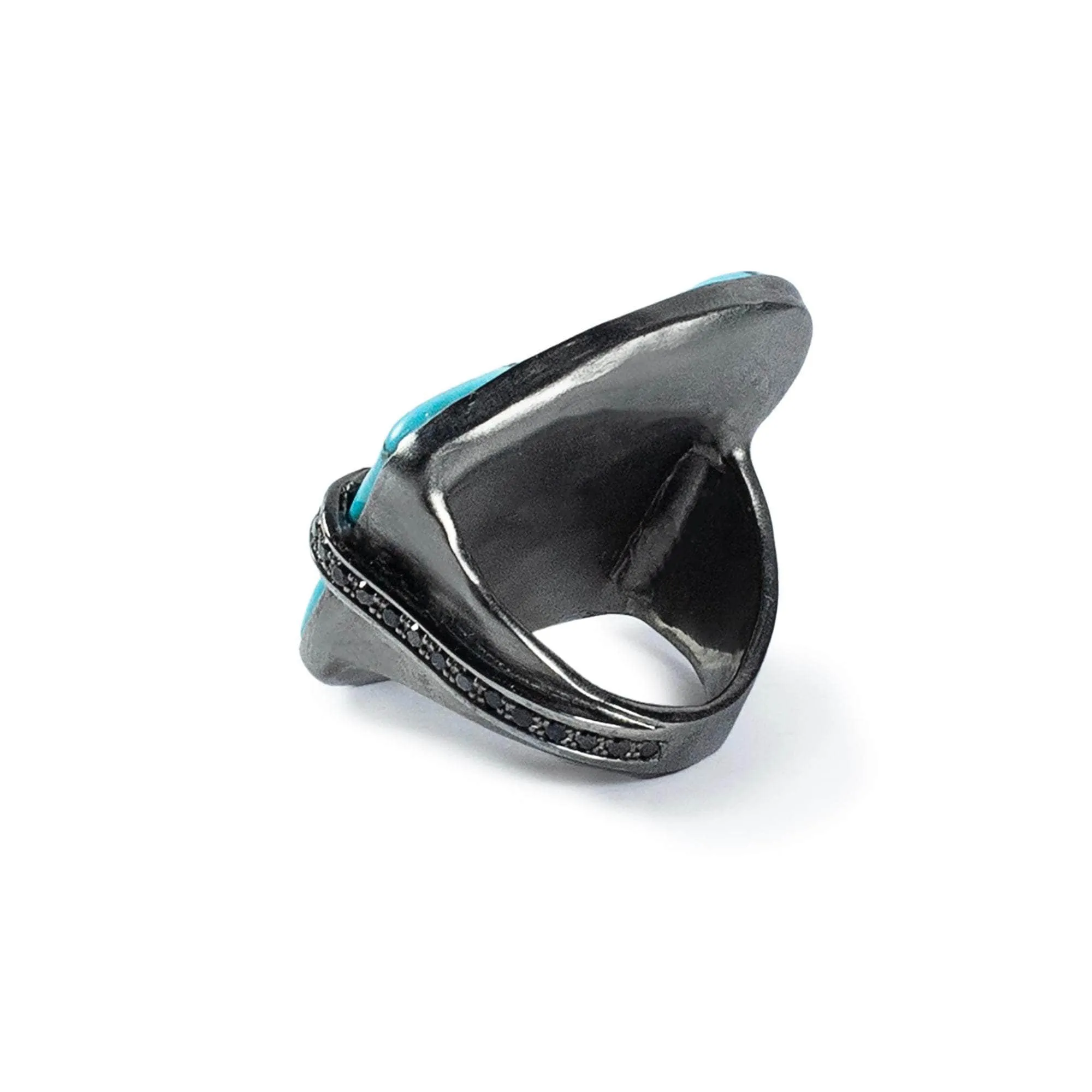 Ataeru Turquoise and Spinel Ring