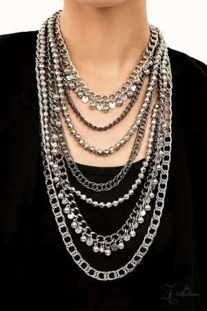 Audacious - 2022 Zi Collection - Gunmetal and Silver Chain Paparazzi Necklace