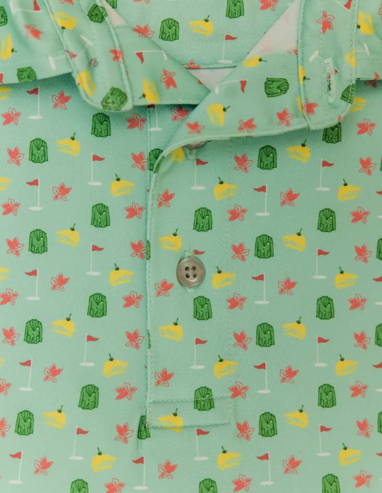 Azalea Printed Polo - Masters