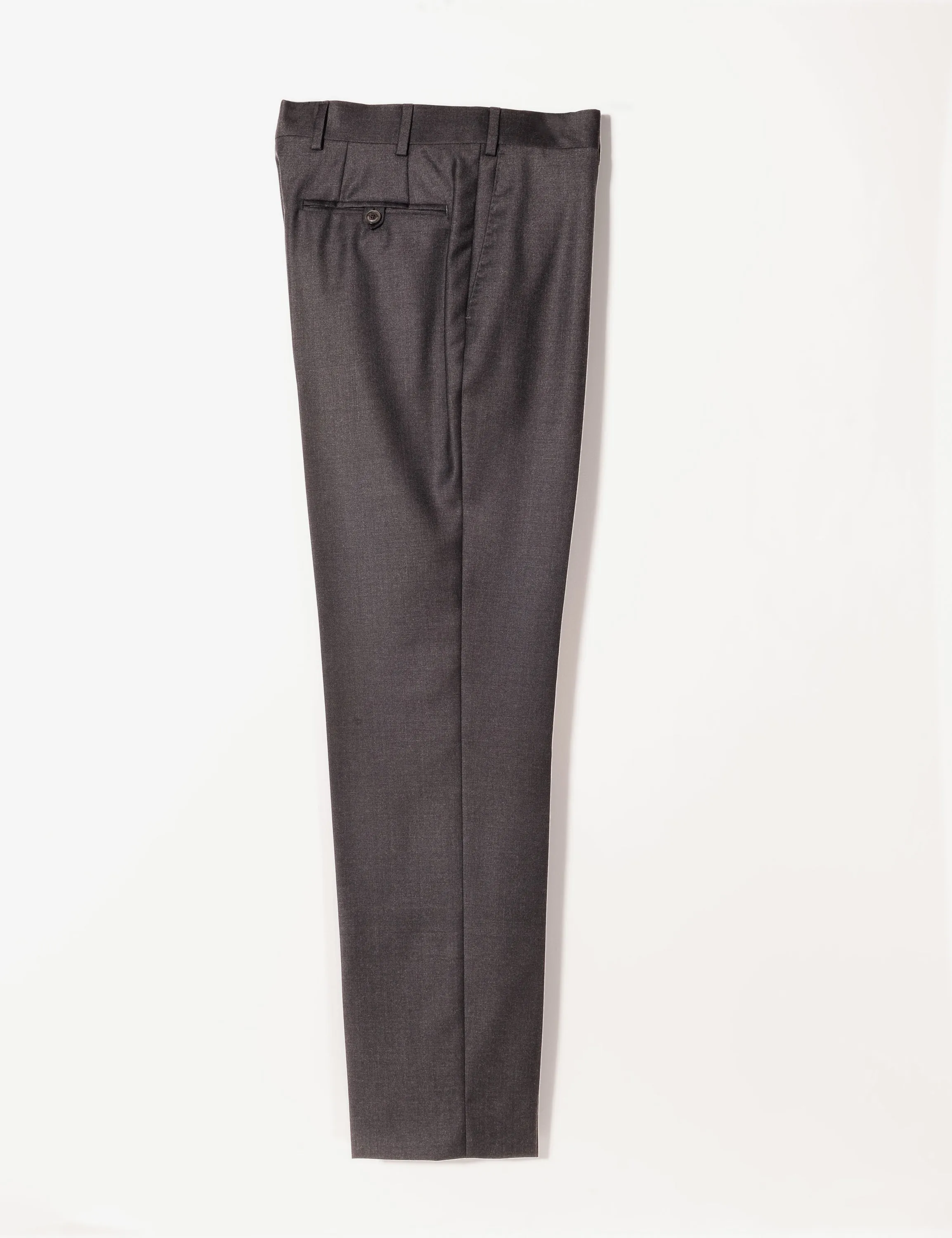 BKT50 Tailored Trouser in Super 110s Twill - Charcoal