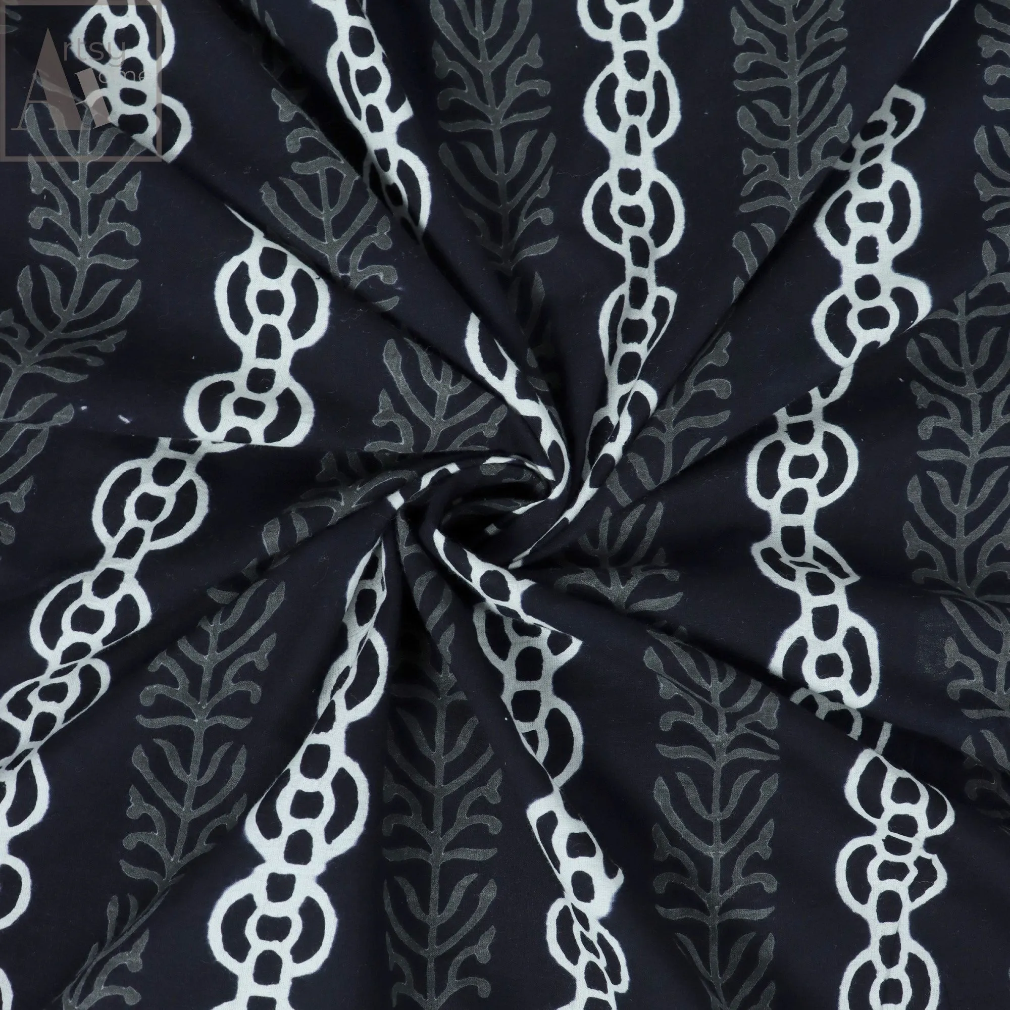 Black And White Print Fabric