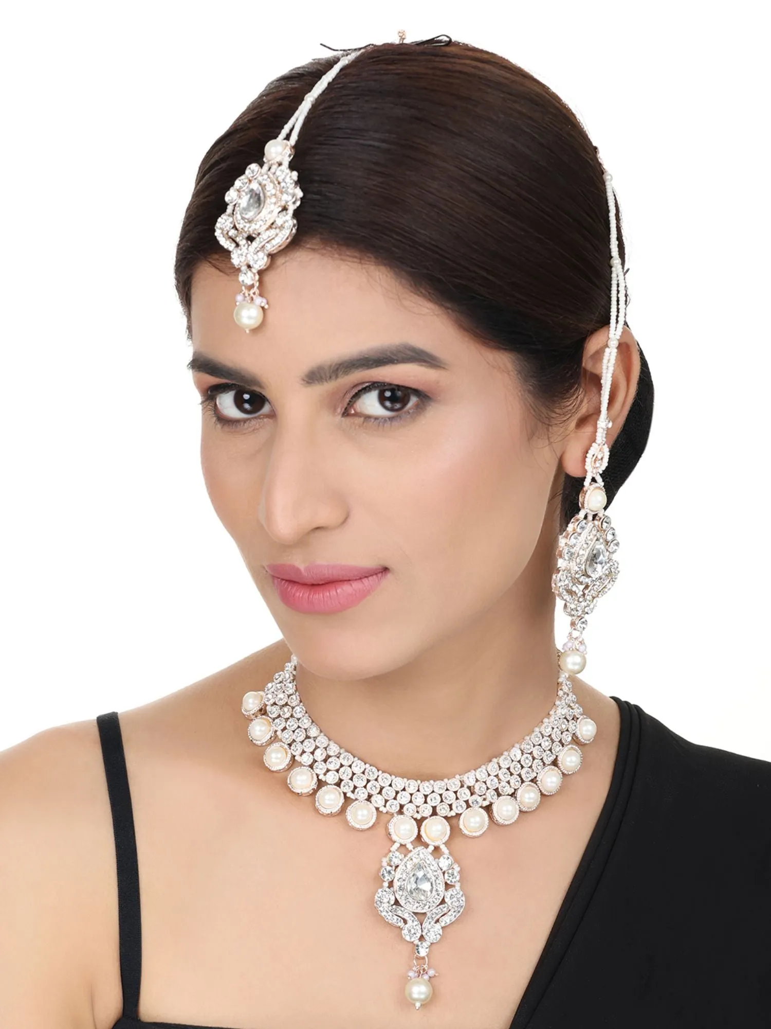 Brass White Adornments - Timeless Beauty In Pure White - Anikas Creation