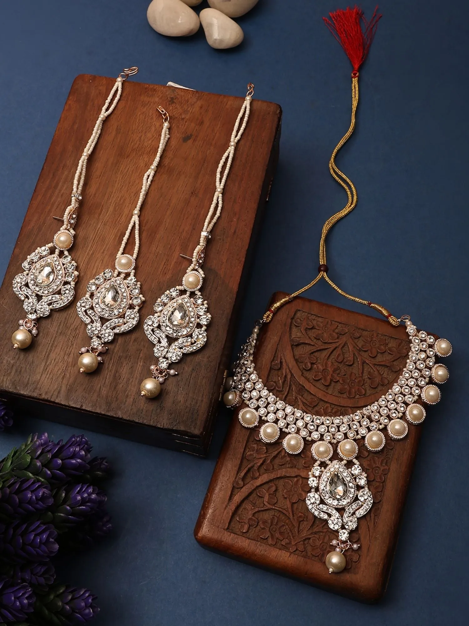 Brass White Adornments - Timeless Beauty In Pure White - Anikas Creation