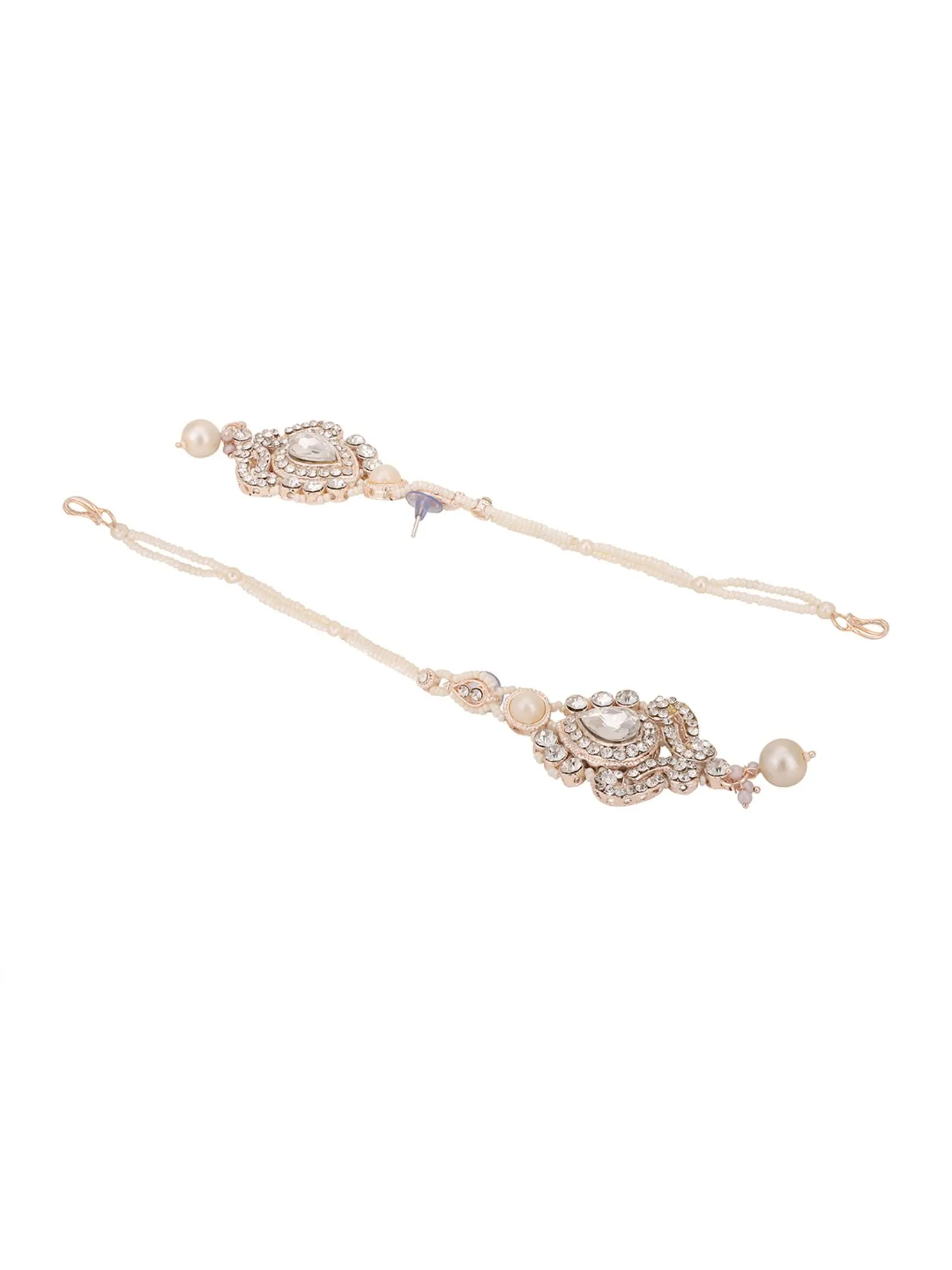 Brass White Adornments - Timeless Beauty In Pure White - Anikas Creation