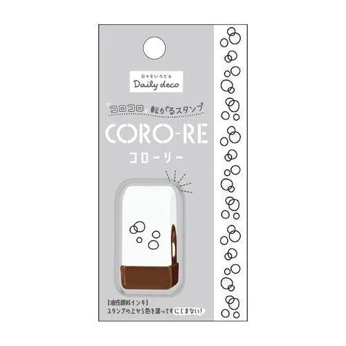 CAT Kamio CORO-RE Rolling Stamp Oil-Based Pigment Ink Permanent Ink Stamp Cat Stamp Leaves Stamp Dots Stamp Stars Stamp | 209230