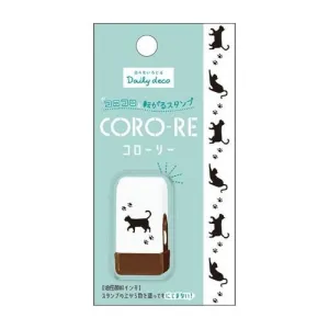 CAT Kamio CORO-RE Rolling Stamp Oil-Based Pigment Ink Permanent Ink Stamp Cat Stamp Leaves Stamp Dots Stamp Stars Stamp | 209230