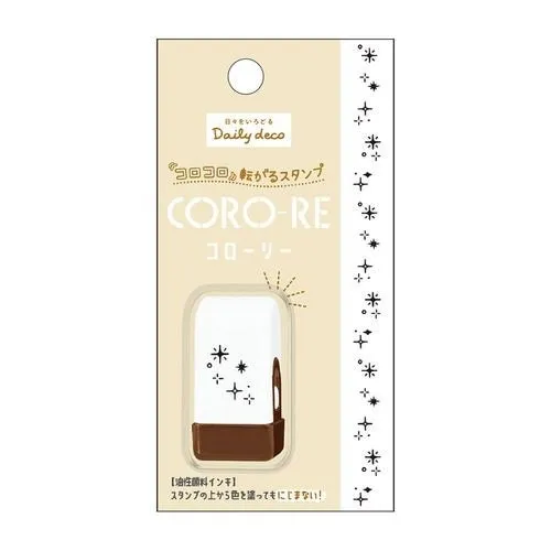 CAT Kamio CORO-RE Rolling Stamp Oil-Based Pigment Ink Permanent Ink Stamp Cat Stamp Leaves Stamp Dots Stamp Stars Stamp | 209230