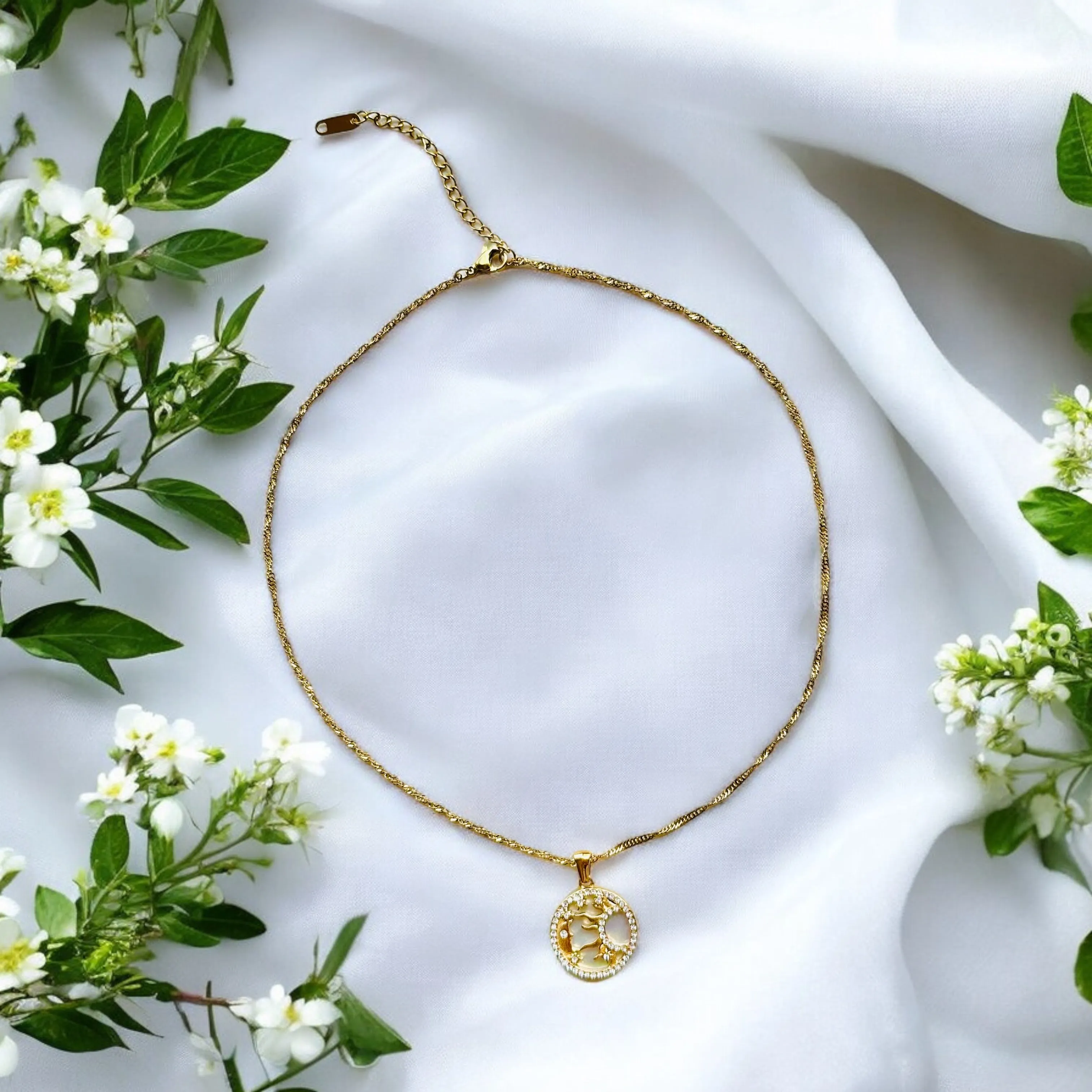 Celestial Harmony - 18K Gold Plated, Waterproof Necklace