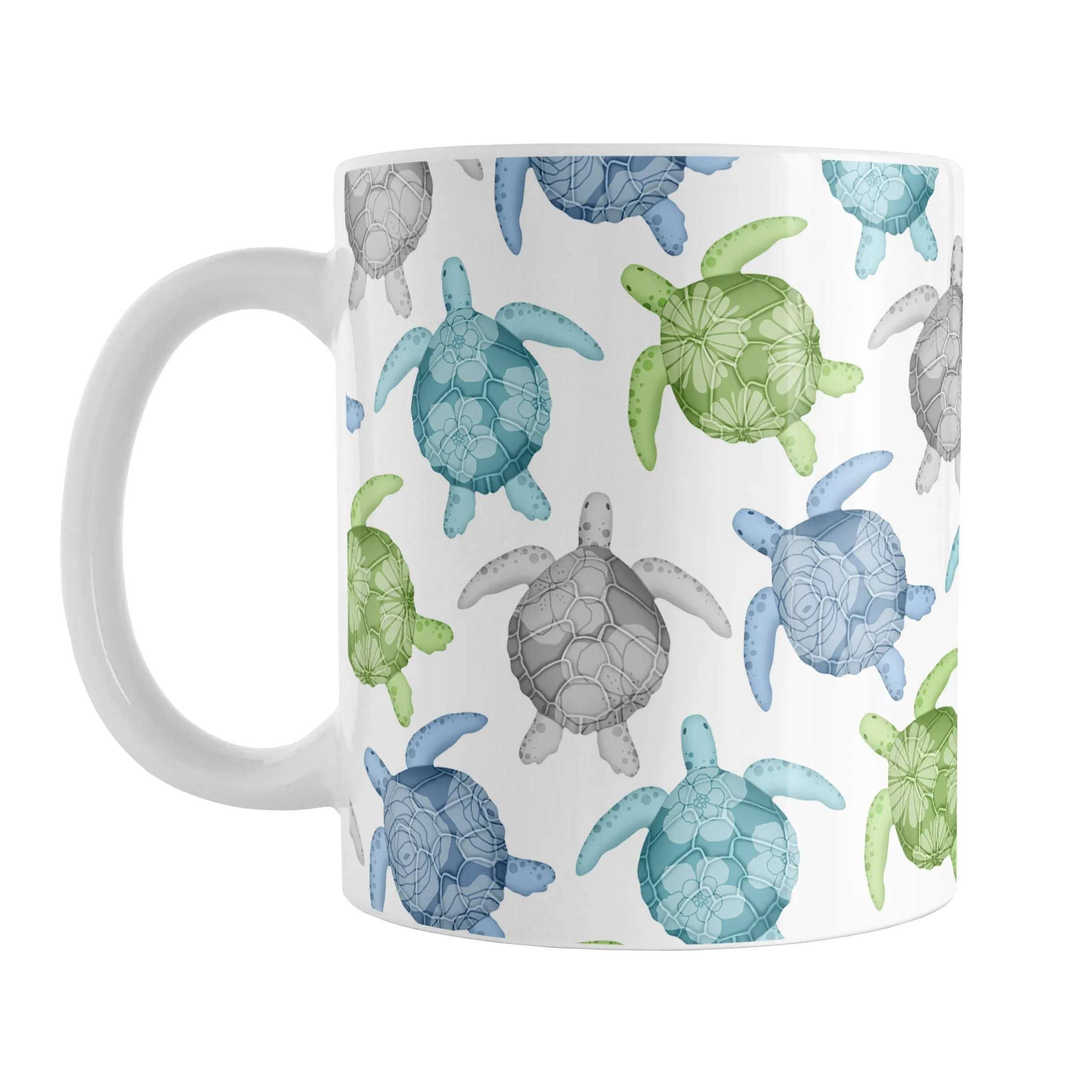 Cool Sea Turtles Pattern Mug