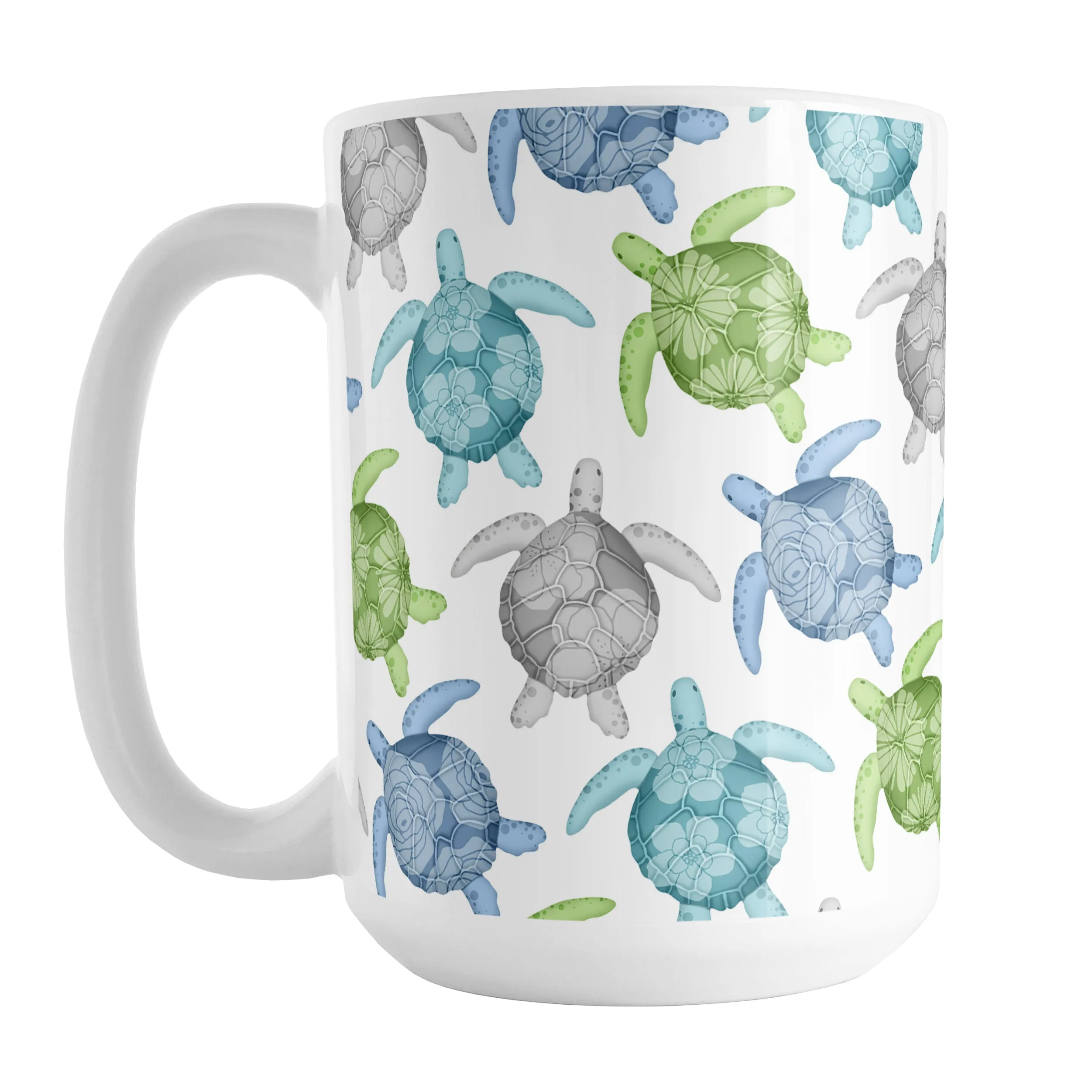 Cool Sea Turtles Pattern Mug