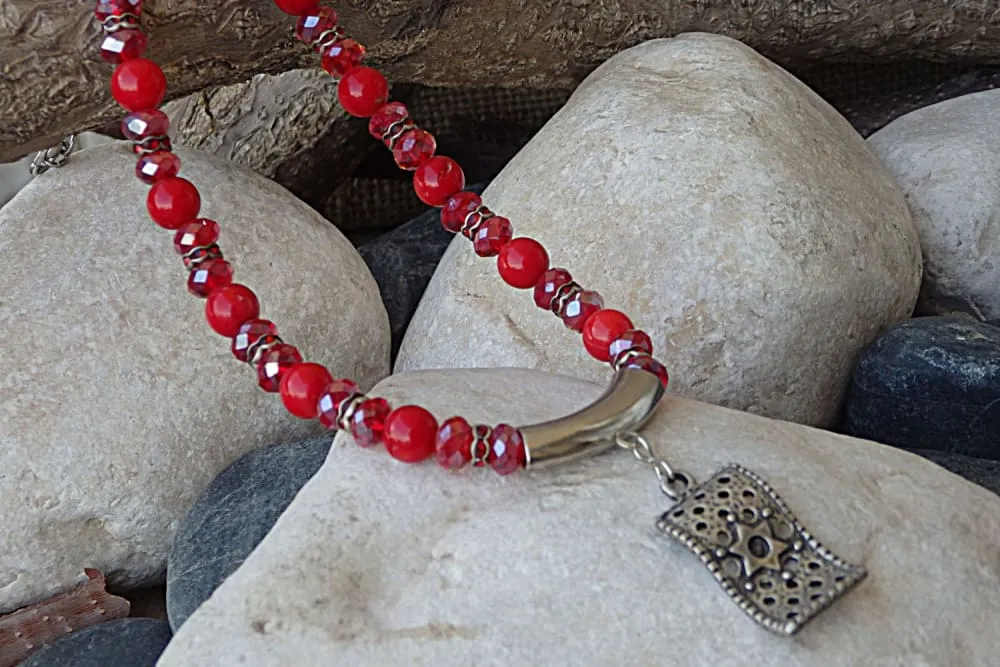 Coral beads necklace