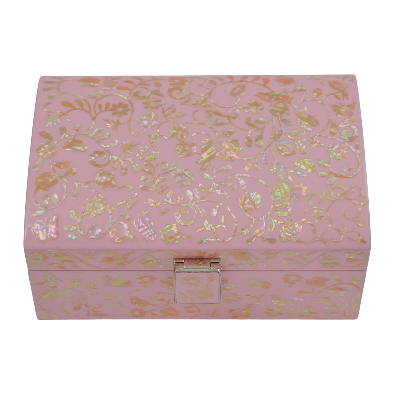 Enchanting Skyblue Mother of Pearl Wooden Box