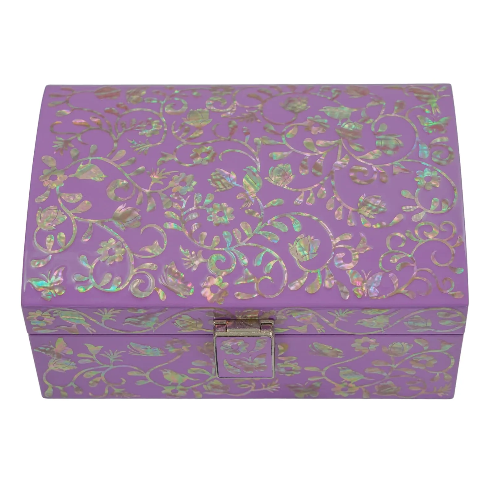 Enchanting Skyblue Mother of Pearl Wooden Box