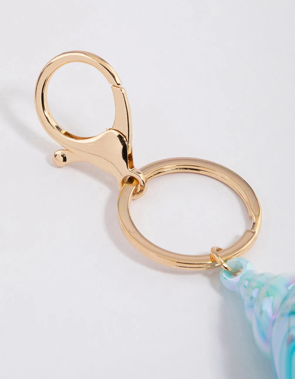 Gold Conch Shell Key Ring