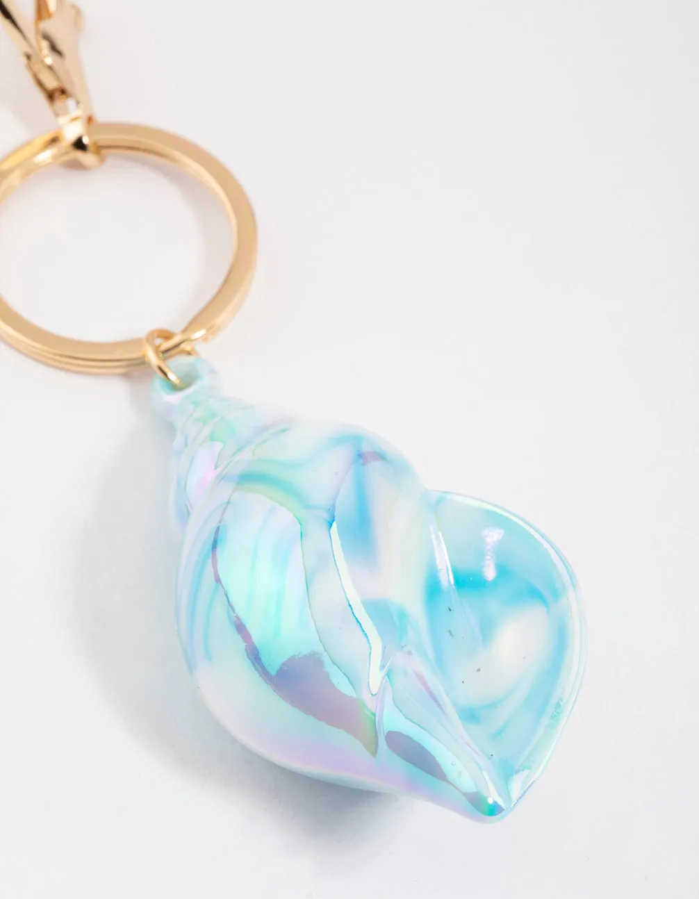 Gold Conch Shell Key Ring