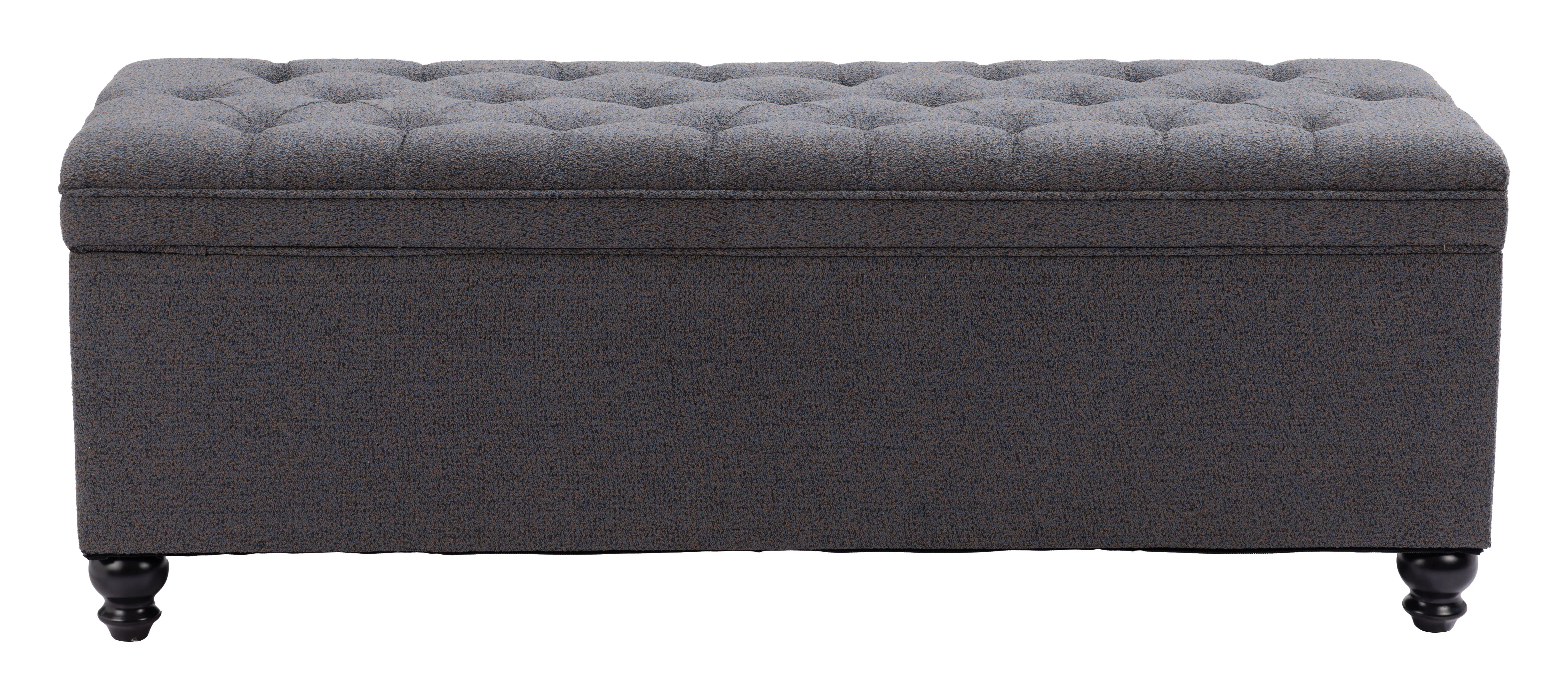 Halifax - Storage Bench - Gravel Gray