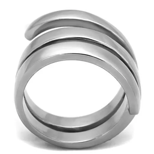 High polished (no plating) Stainless Steel Ring with No Stone for Women Style TK1519