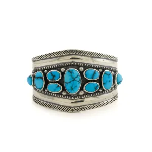 Ingot Egyptian Turquoise Cuff by Natan