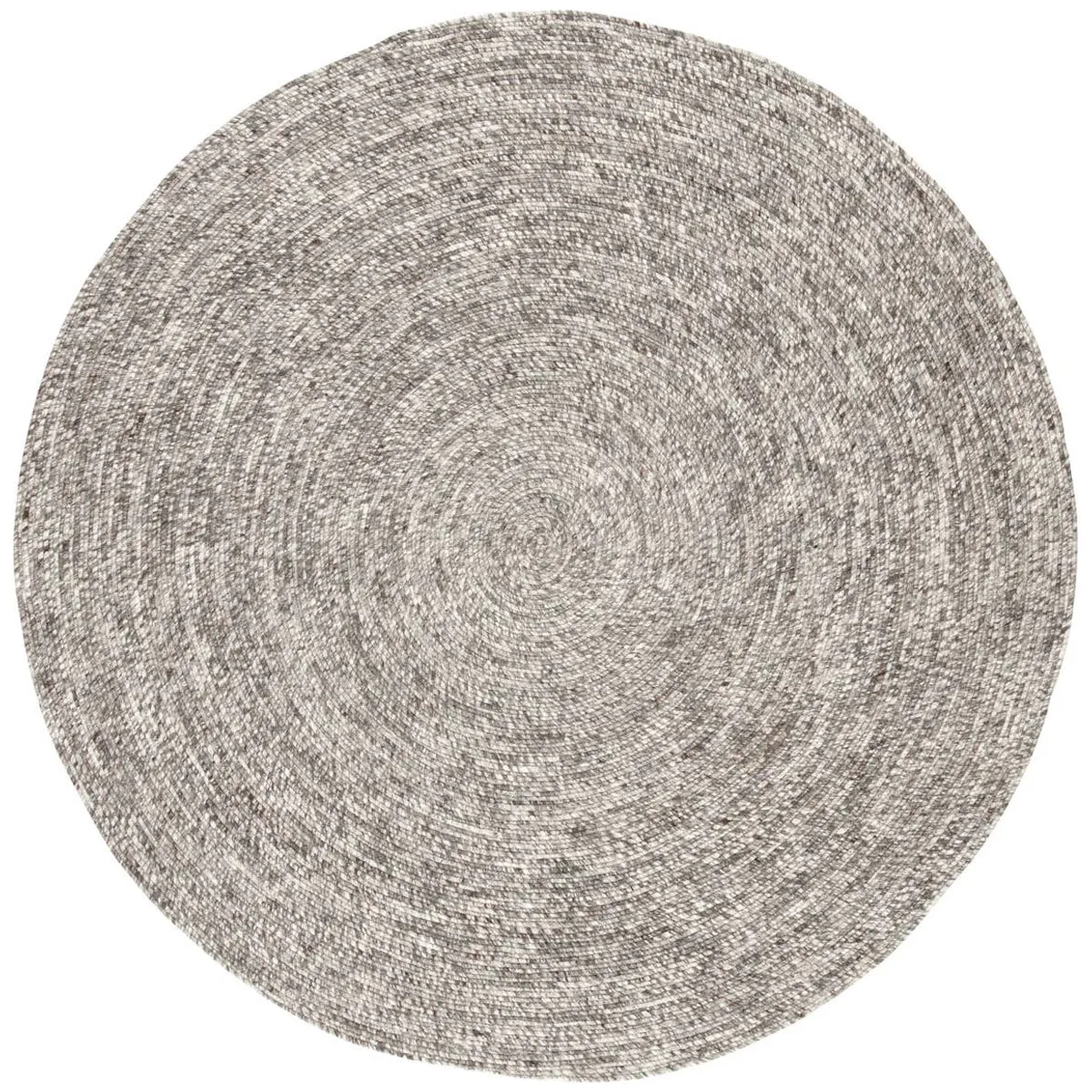 Jaipur Idriss Tenby Solid Gray White Round IDS02 Area Rug