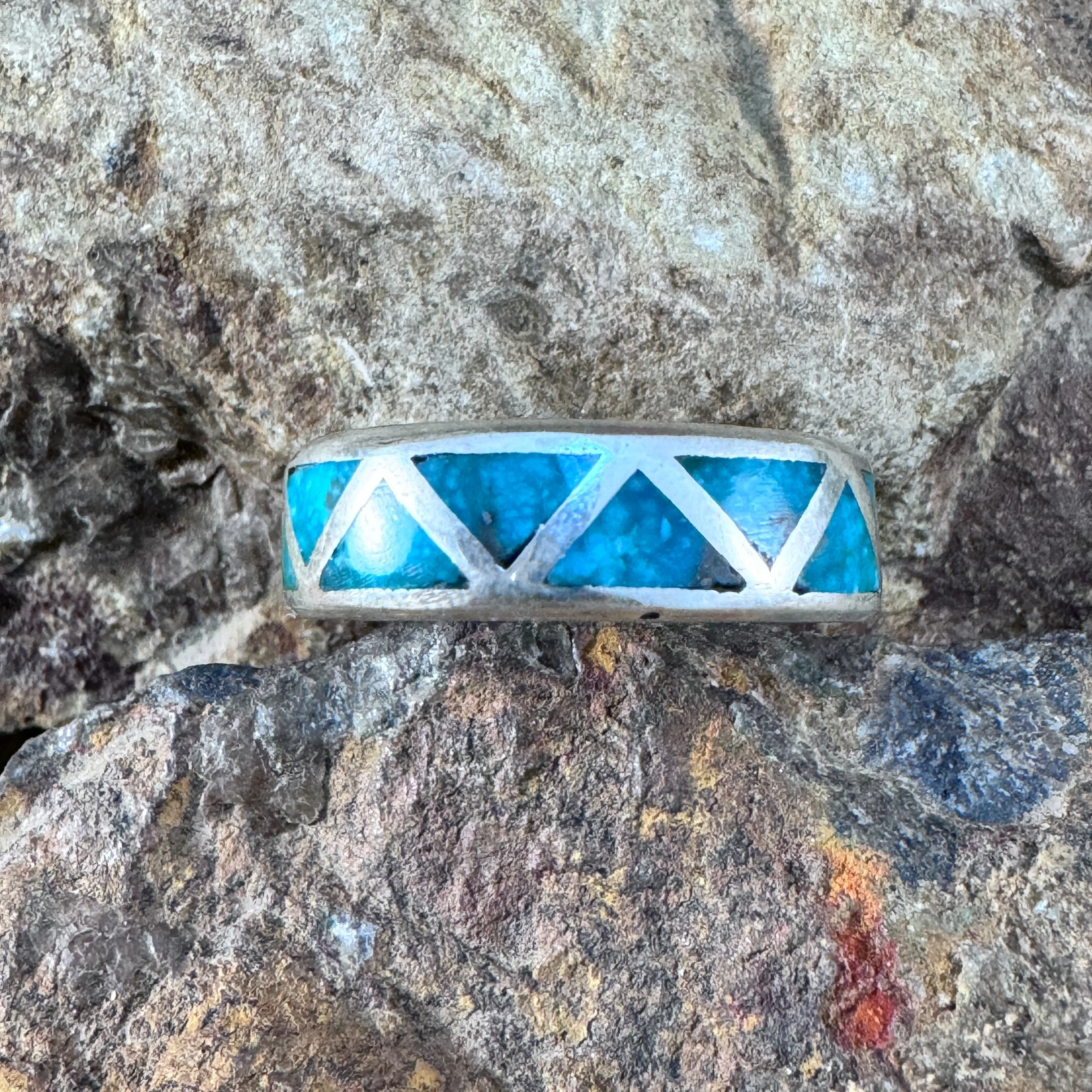 Kingman Turquoise Ring  - Size 12 1/4