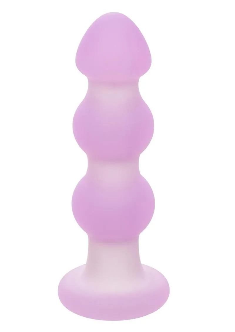 Lavender Haze Beaded Probe Silicone Rechargeable Anal Plug