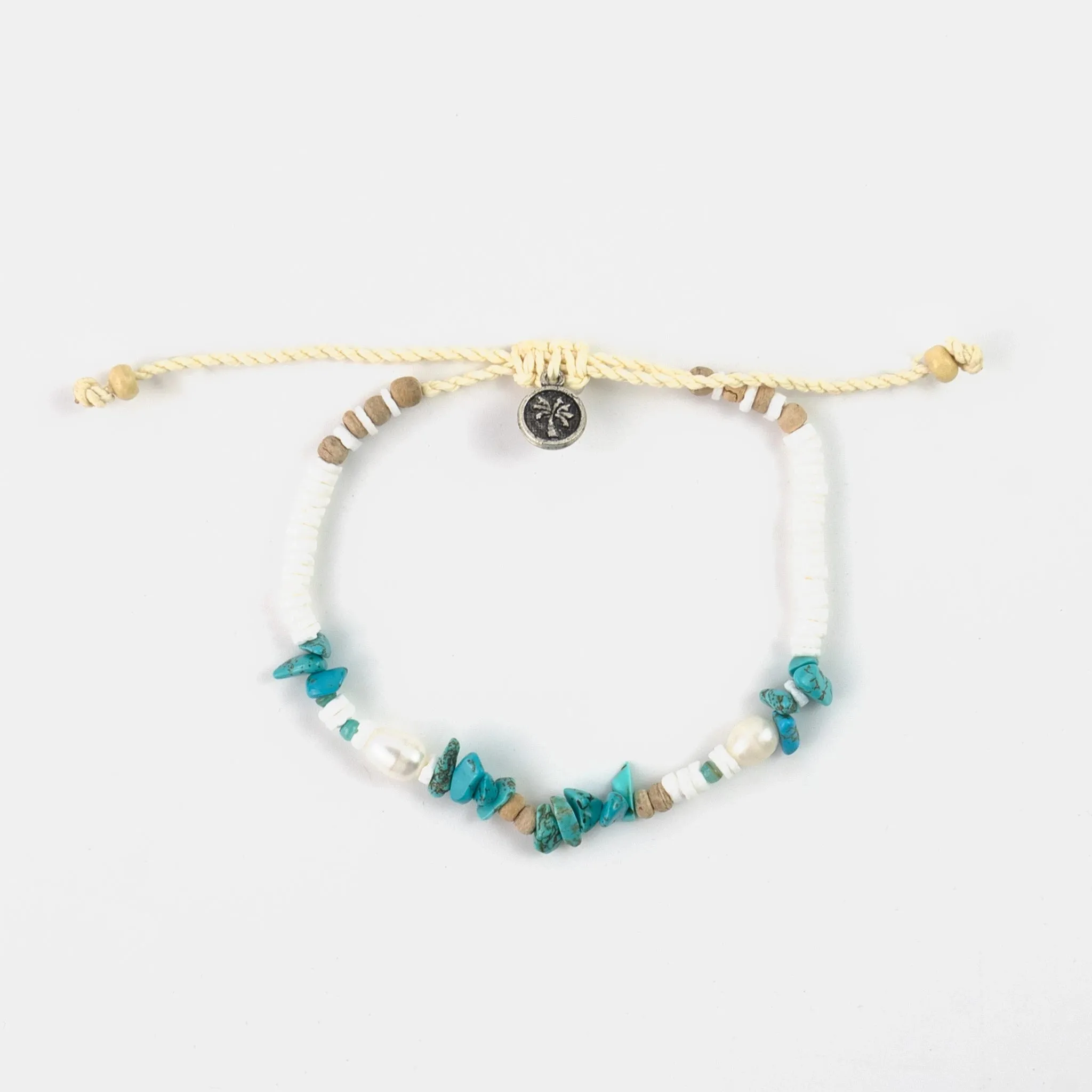 Love is Here Natural Stone, Pearl & Shell Bracelet