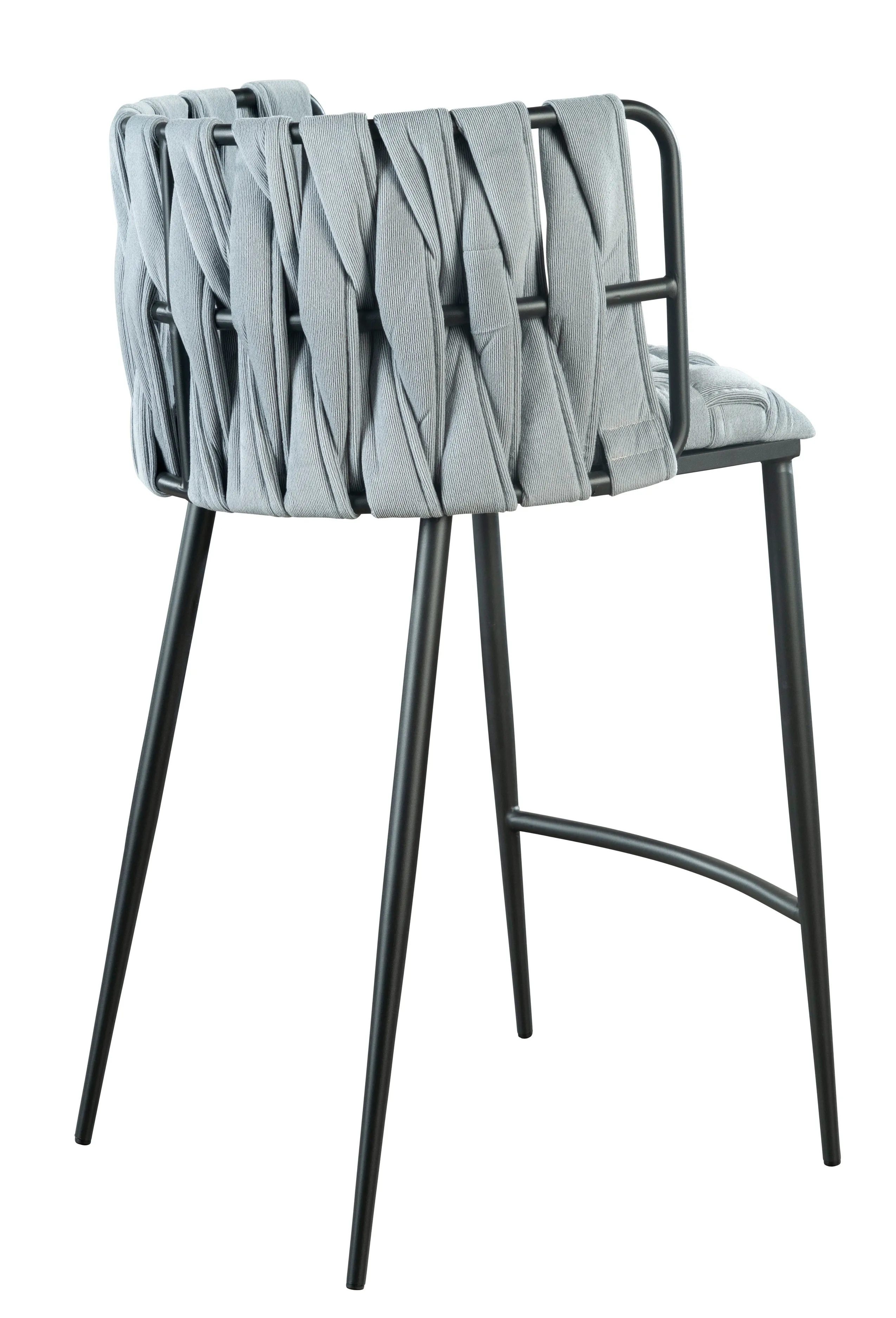 Milano Counter Chair in Gray Stripe