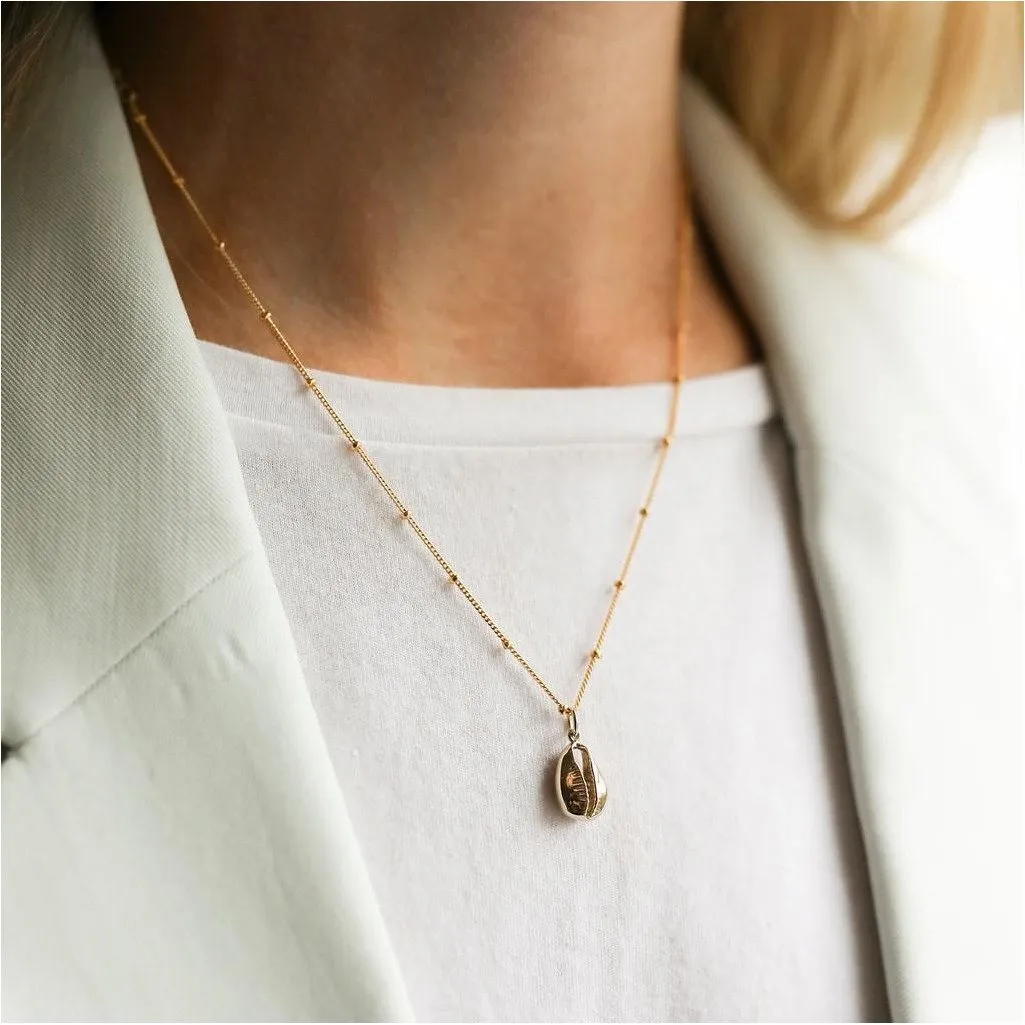 Moka Yellow Gold Vermeil Shell Pendant