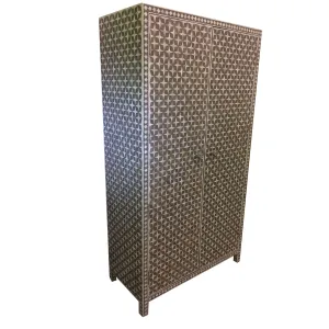 Mother Of Pearl Inlay Star Wardrobe Grey