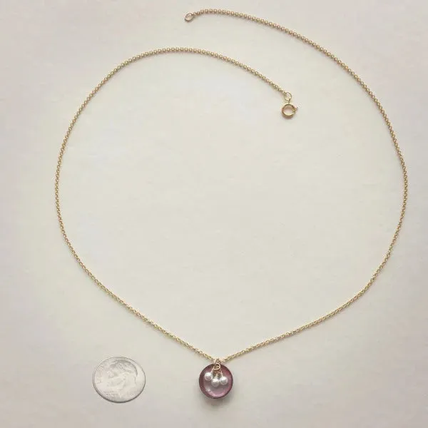 Oyster Necklace | Gold & Enamel