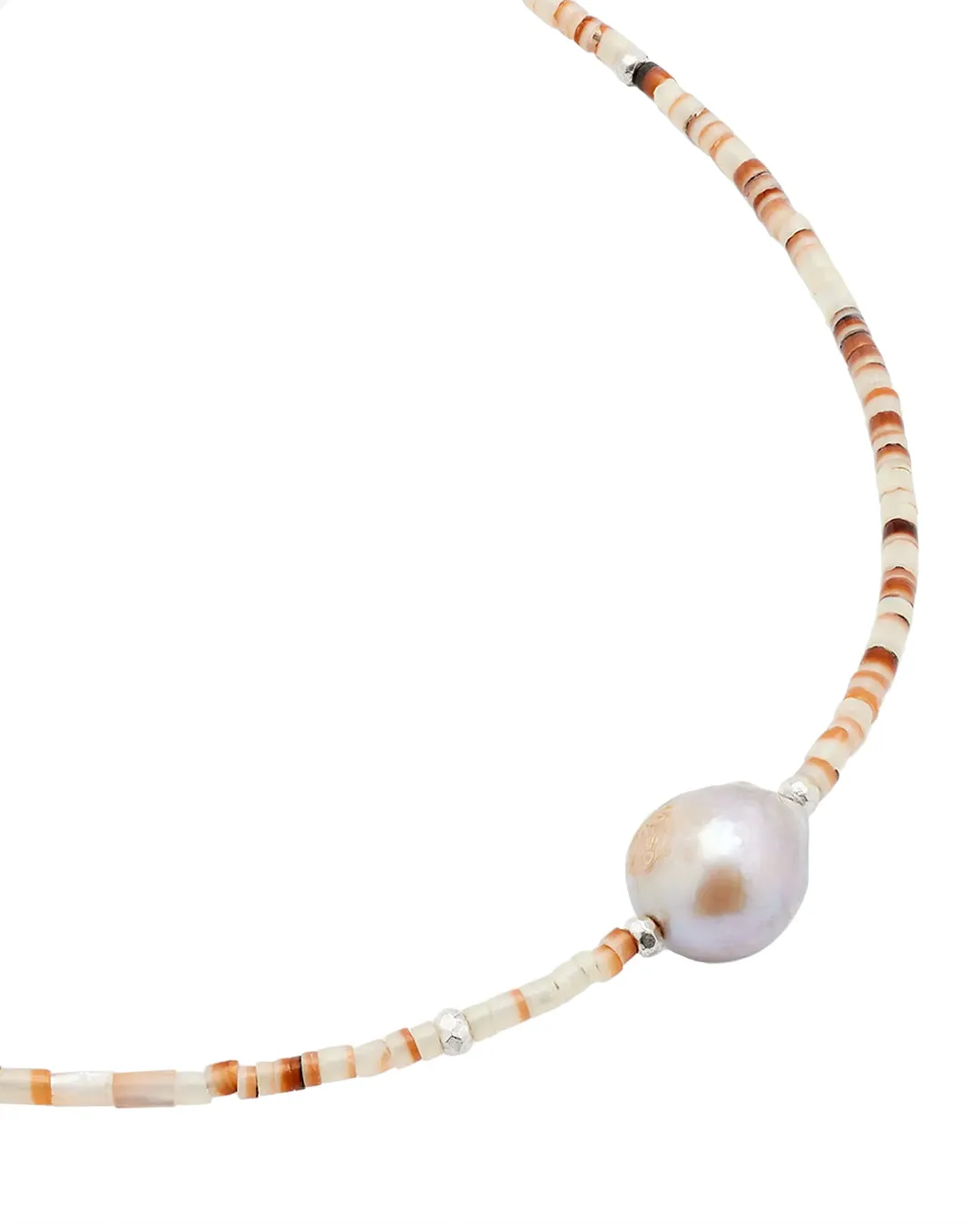 Pearl & Beaded Shells Necklace