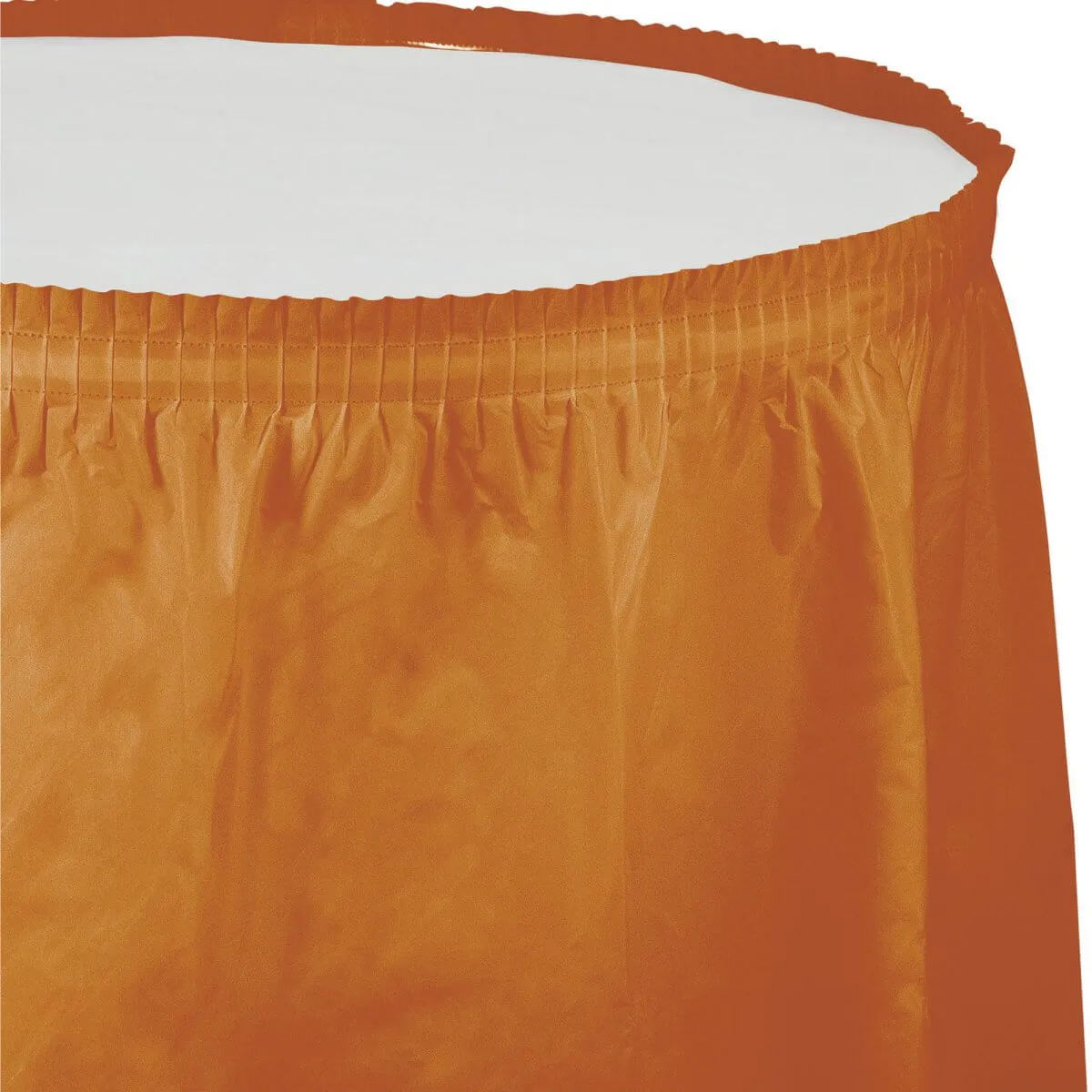 Pumpkin Spice Plastic Tableskirt