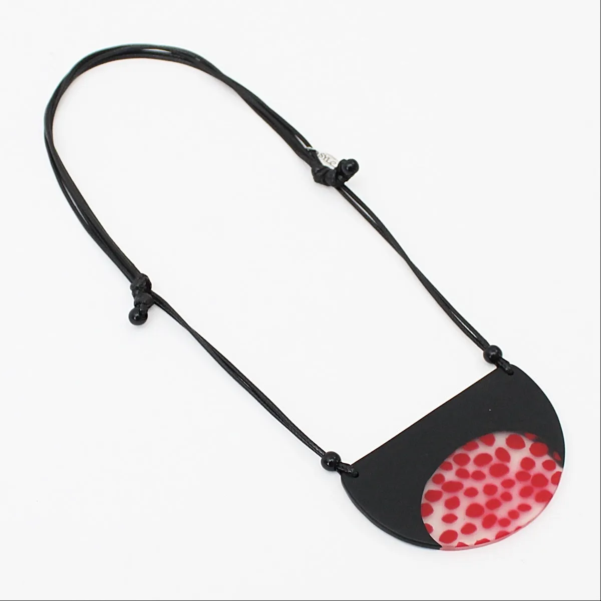 Red and Black Stella Pendant Necklace