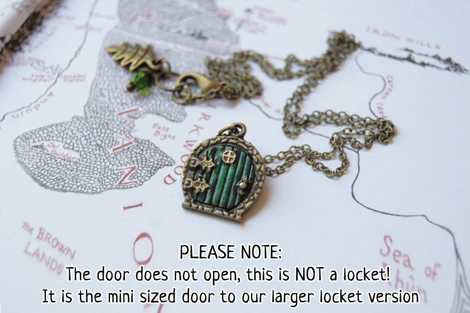 Small Bag End Hobbit Door Necklace | Hobbit Door Charm | Lord of the Rings Necklace | -Mini Size-