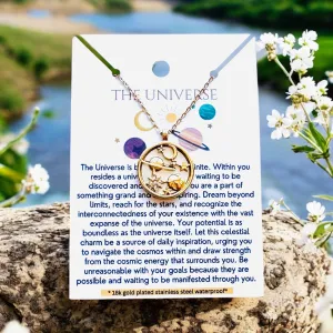 The Universe - 18K Gold Plated, Waterproof Necklace