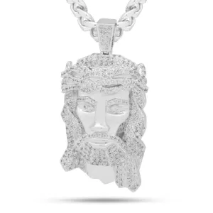 The White Gold XL Jesus Piece