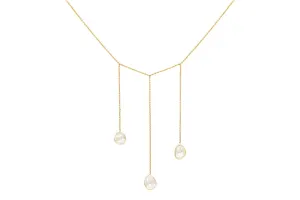 Three Drop Diamond Necklace