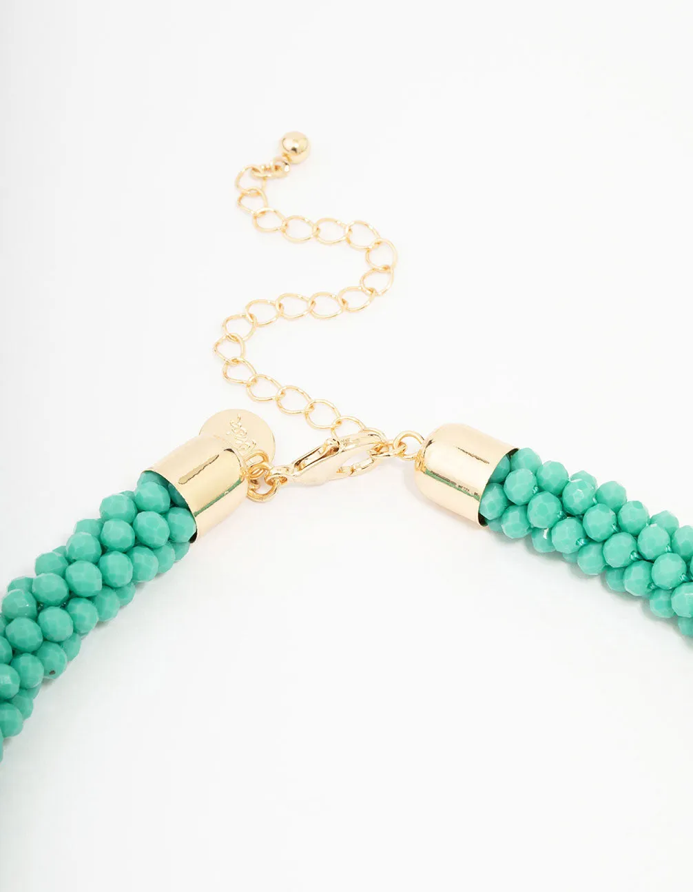 Turquoise Facet Beaded Necklace