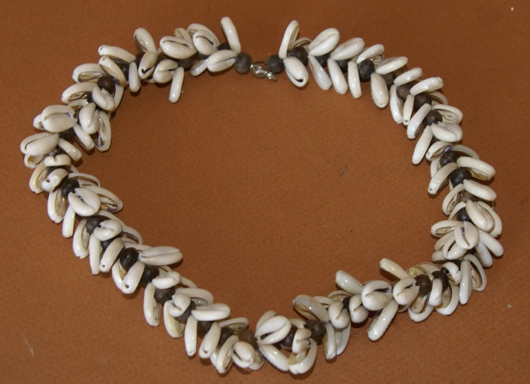 Unique Older Nassa Shells & Black Beads Necklace, Body Ornament and Currency, Trade Item,  Worn during Festivals, Initiations, Rites of passage or used for payments, bride price etc…  Highlands of Papua New Guinea. NECK46