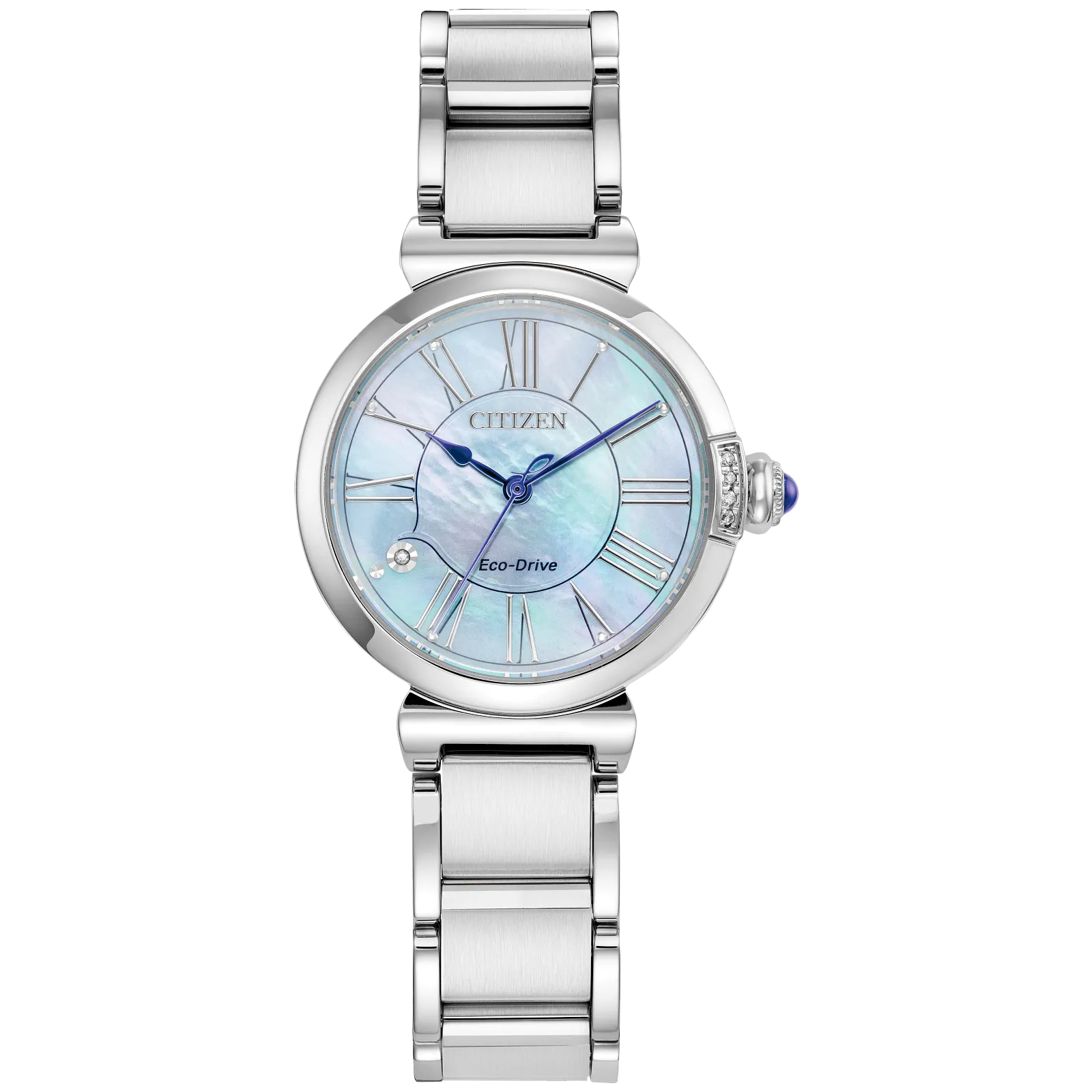 White L Mae Watch in Stainless Steel